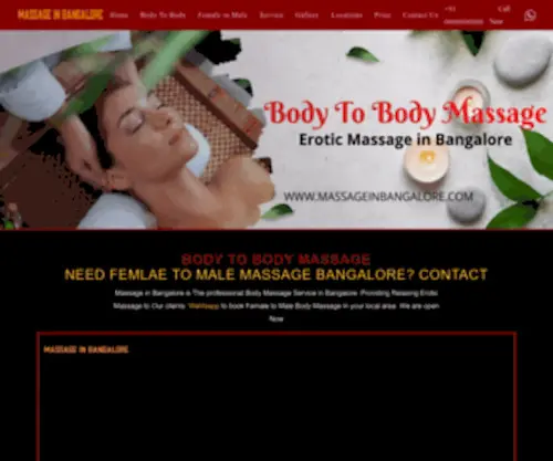 Massageinbangalore.com(Massageinbangalore) Screenshot