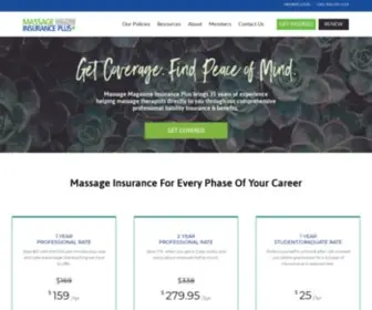 Massageliabilityinsurancegroup.com(Rated #1 Massage Liability Insurance) Screenshot
