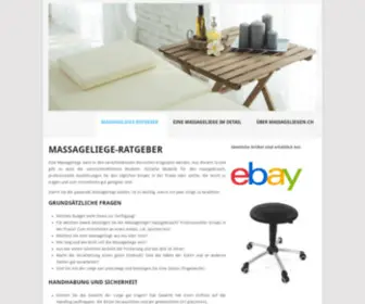 Massageliegen.ch(Massageliegen) Screenshot