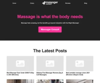 Massagerconsult.com(My Affiliate Blog) Screenshot