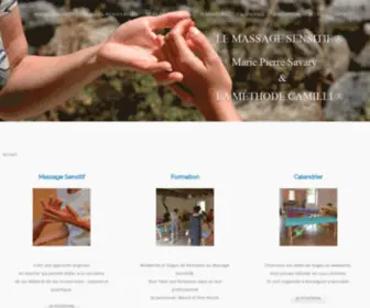 Massages-Formations.com(Massage Formation Massage Sensitif Methode Massages Formations Camilli Marie) Screenshot