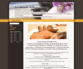 Massages-Perpignan.fr(Un monde ailleurs vous accompagne dans votre démarche de mieux) Screenshot