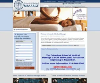 Massageschools.com(Schools of Medical Massage) Screenshot