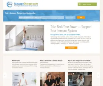 Massagetherapy.com(Massage Therapy Information) Screenshot
