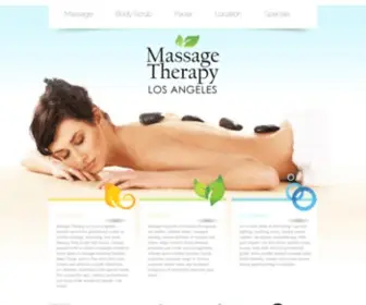 Massagetherapyla.com(Massage Therapy LA) Screenshot