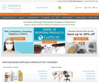 Massagewarehouse.com(Massage Supplies) Screenshot