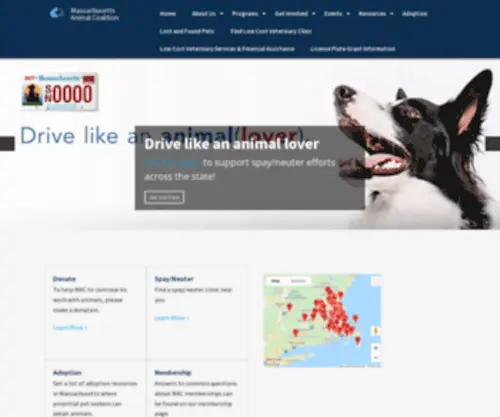 Massanimalcoalition.com(Massachusetts Animal Coalition) Screenshot