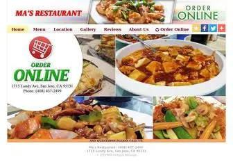 Massanjose.com(Ma's Restaurant) Screenshot