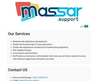 Massar.support(Developing web applications and linux administration) Screenshot