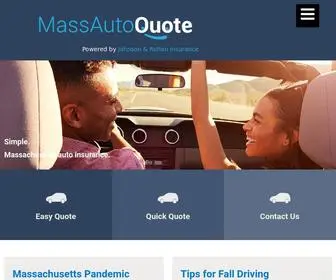 Massautoquote.com(Massachusetts Auto Insurance) Screenshot