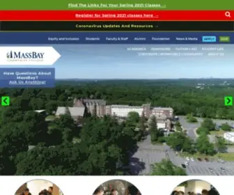 Massbay.edu(Massachusetts Bay Community College (MassBay)) Screenshot