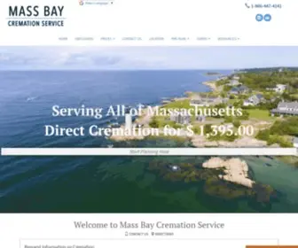 Massbaycremation.com(Mass Bay Cremation Services) Screenshot