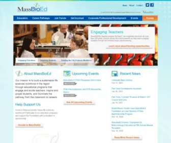 Massbioed.org(Our mission) Screenshot