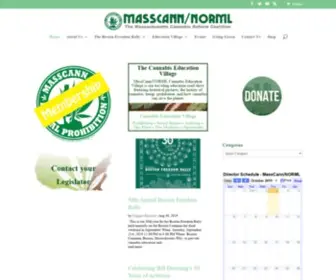 Masscann.org(Working to Reform Marijuana Laws in Massachusetts) Screenshot