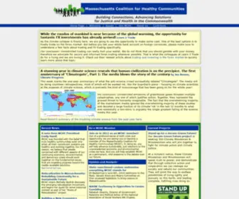 Masschc.org(Massachusetts Coalition for Healthy Communities) Screenshot