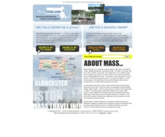 Masscities.com(Massachusetts Local Information @) Screenshot