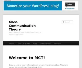 Masscommtheory.com(Mass Communication Theory) Screenshot
