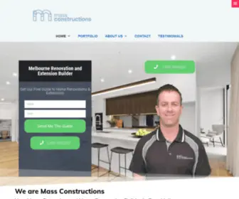 Massconstructions.com.au(House Extensions & Renovations) Screenshot