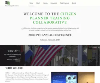 MasscPTC.org(Citizen Planner Training Collaborative) Screenshot