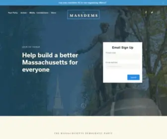 Massdems.org(The Massachusetts Democratic Party) Screenshot
