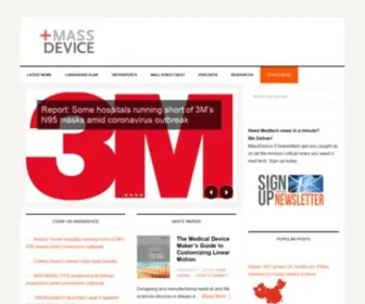 Massdevice.com(Medical Device News & Articles) Screenshot