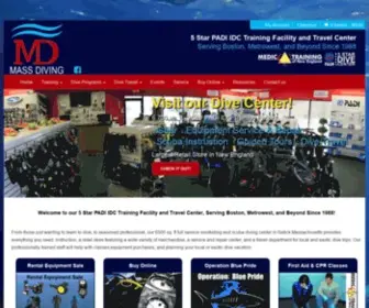 Massdiving.com(MASS Diving) Screenshot