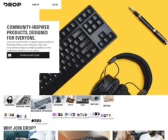 Massdrop.com(Passions lead here (formerly Massdrop)) Screenshot