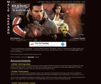 Masseffectsaves.com(Masseffectsaves) Screenshot