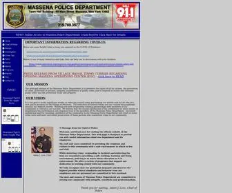 Massenapd.com(Massena Police Department) Screenshot