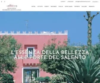 Masseriasantalucia.it(4 star charme hotel in southern Italy) Screenshot