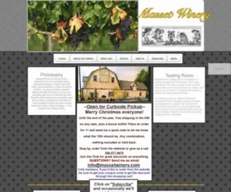 Massetwinery.com(Masset Winery) Screenshot