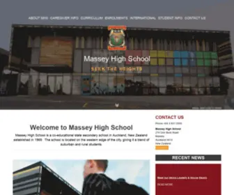 Masseyhigh.school.nz(Massey High School) Screenshot