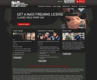 Massfirearms.com(Mass firearms school) Screenshot