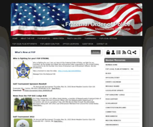 Massfop.org(Fraternal Order of Police) Screenshot