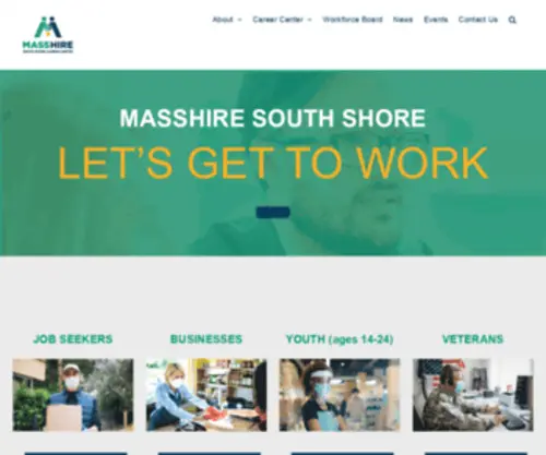 Masshiresouthshorecc.com(MassHire South Shore Career Center) Screenshot