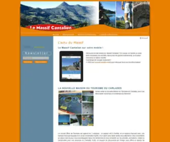 Massif-Cantalien.com(Espace Trail Massif Cantalien) Screenshot