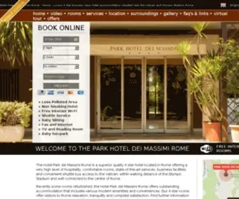 Massimiparkhotel.com(Hotel Park dei Massimi Rome) Screenshot