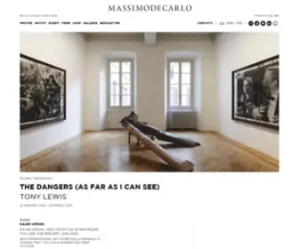 Massimodecarlo.com(Massimo De Carlo) Screenshot