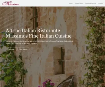 Massimositalian.com(Massimo's Ristorante) Screenshot