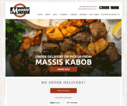 Massiskabob.com(Massis Kabob The Original Kabobery) Screenshot