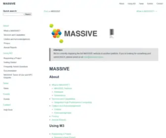 Massive.org.au(Massive) Screenshot