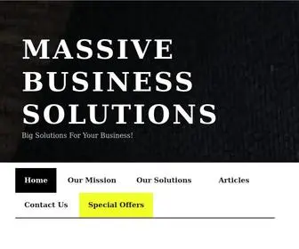 Massivecalgary.ca(Massive Business Solutions) Screenshot