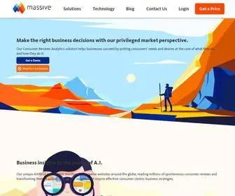 Massivedh.com(AI-powered Consumer Reviews Analytics) Screenshot