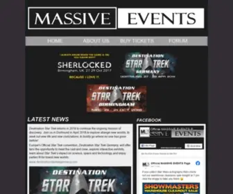 Massiveevents.co.uk(Massive Events) Screenshot