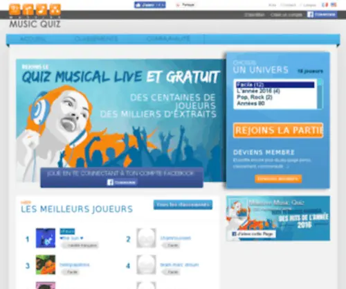 Massivemusicquiz.fr(Massivemusicquiz) Screenshot