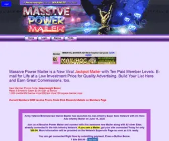 Massivepowermailer.com(Massive Power Mailer) Screenshot