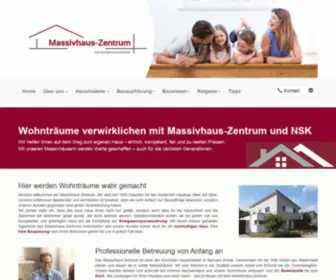 Massivhaus-Zentrum.com(Massivhäuser) Screenshot