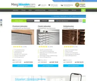 Massjalousien.com(Jalousien nach Maß online kaufen) Screenshot