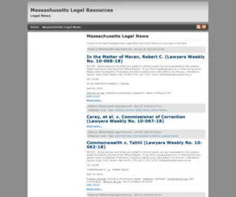 Masslegalresources.com(Masslegalresources) Screenshot