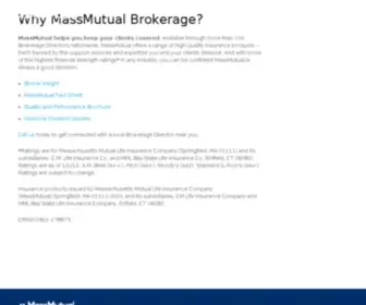 Massmutualbrokerage.com(MassMutual) Screenshot